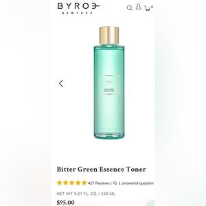 Byroe New York Bitter Green Essence Toner